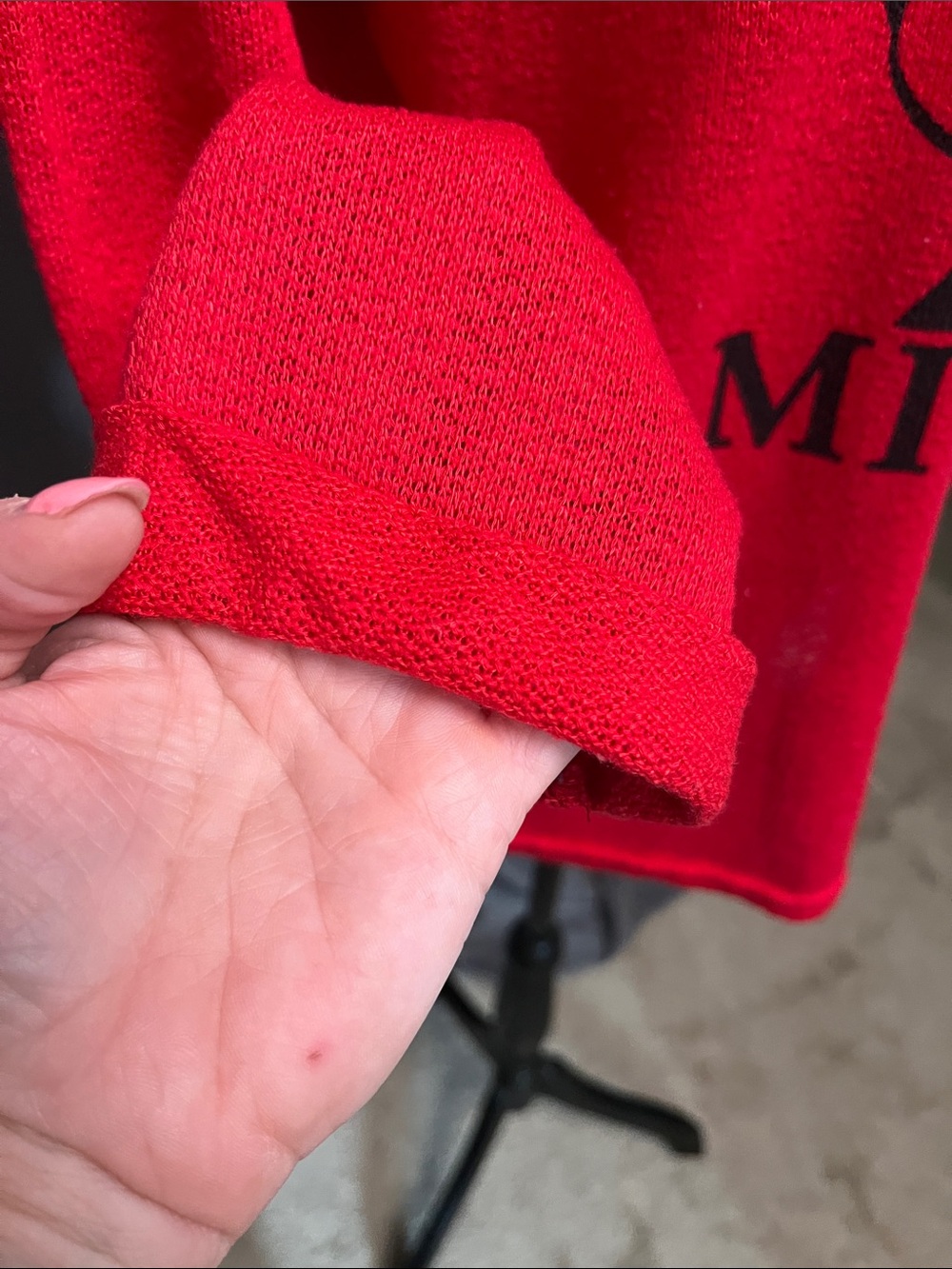 Disney Red Mickey Mouse Long Sleeve Tee - Picture 2 of 4